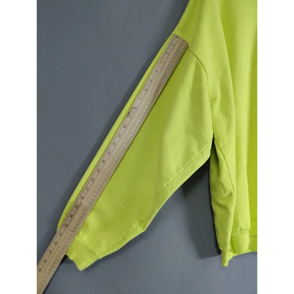 Hazel Boutique Evil Twin Neon Green Crewneck Sweatshirt Sweater Men Size 2XL